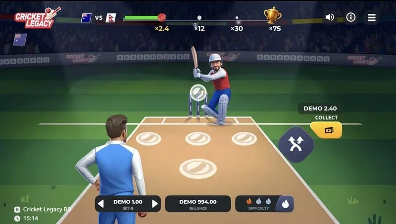 Cricket Legacy BB ekran za igru